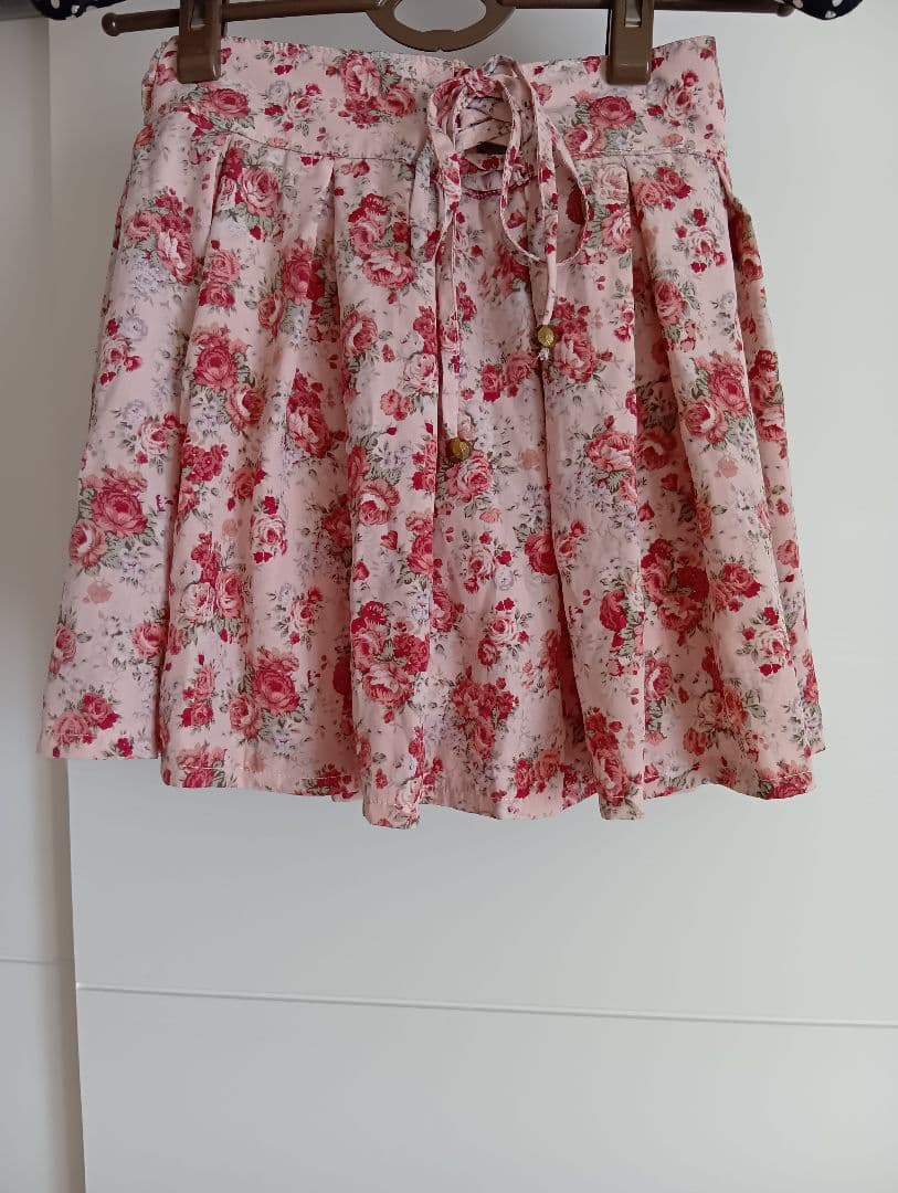 リズリサ　スカパン　バラ柄　ピンク　 サイズ[0]