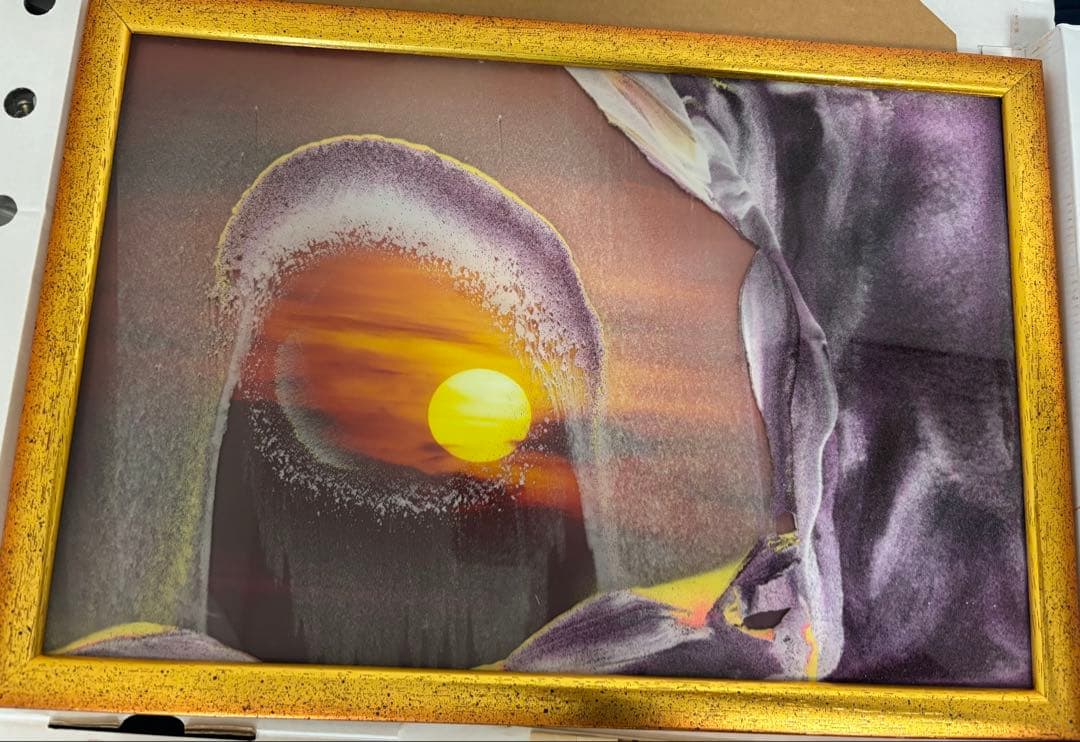 Rainbow Vision サンドピクチャー　アート　ゴールドサン