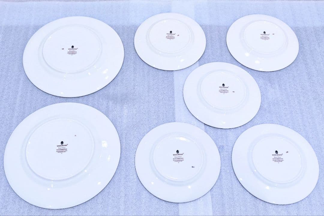  ウェッジウッド キングスブリッジ 黒壺 カップ プレート 青