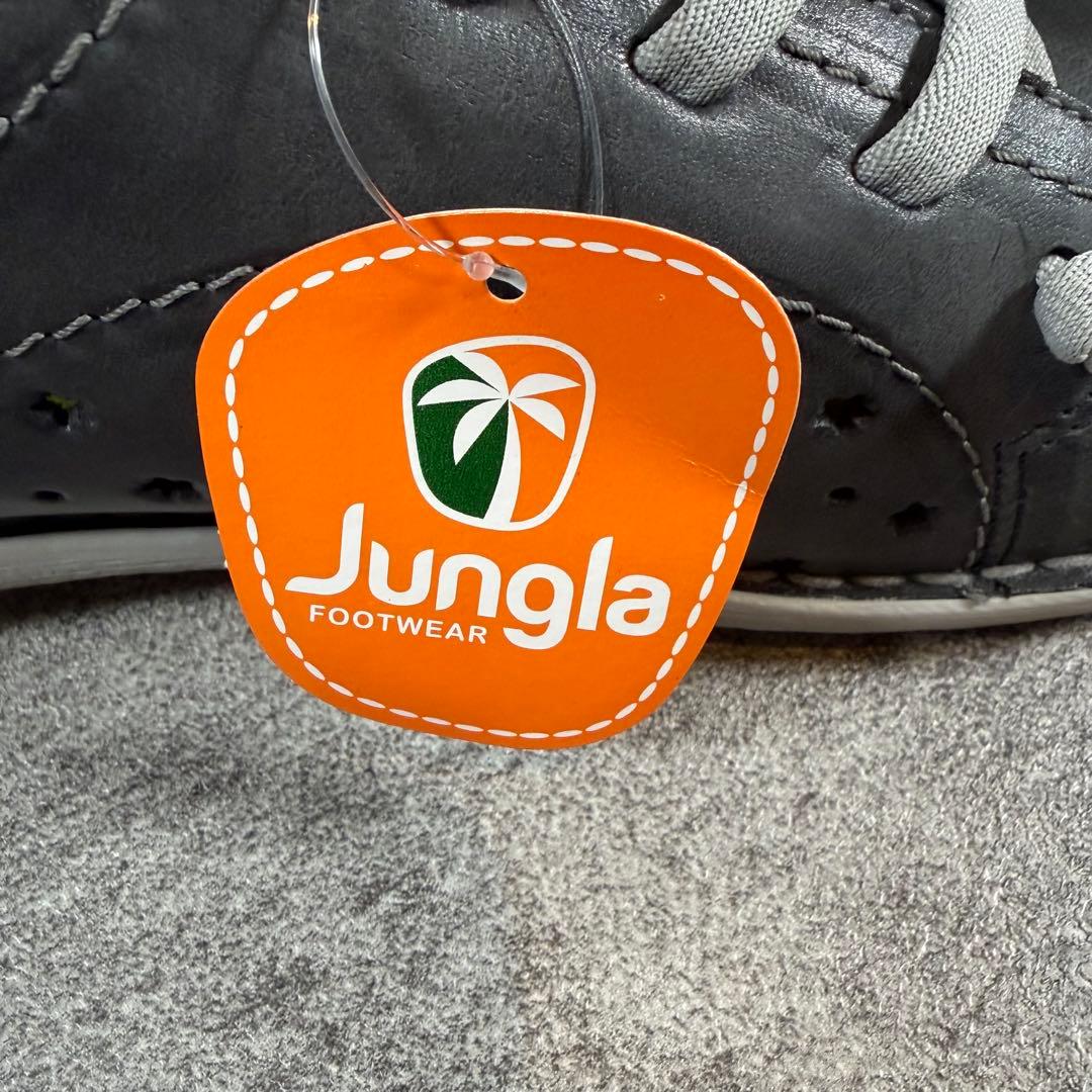 極美品　Jungla ジャングラ　レザースニーカー　スリッポン　ブラック