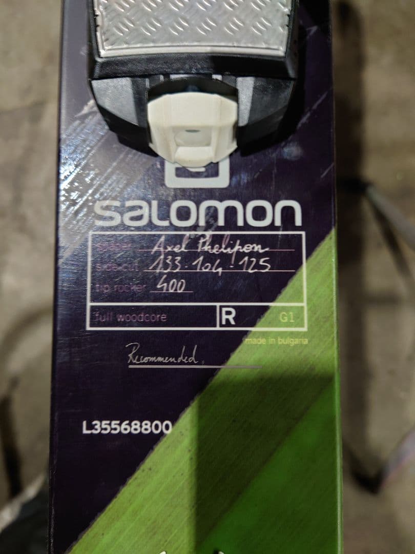 SALOMON Q105 181cm, Marker GRIFFON　パウダー