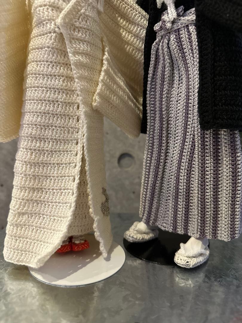 結婚式 和装バービー Handmade Wedding Kimono Dolls