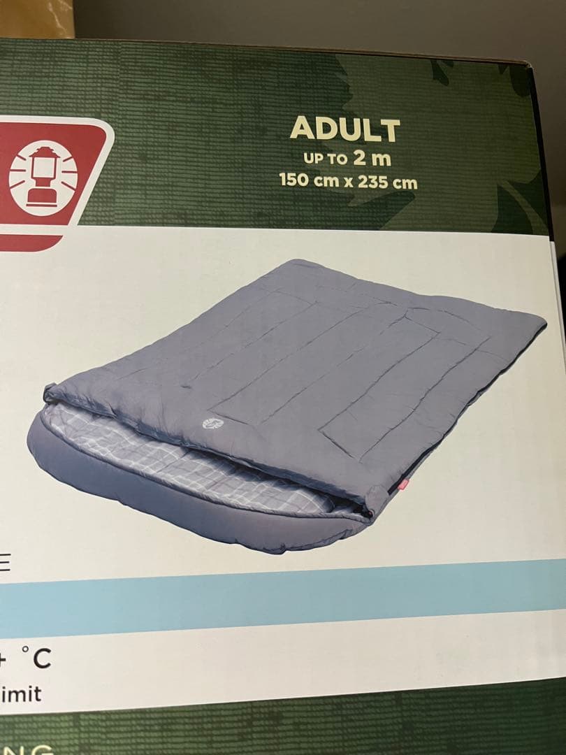 一度のみ使用の美品 Coleman ハドソンダブル 2人用寝袋 -13℃