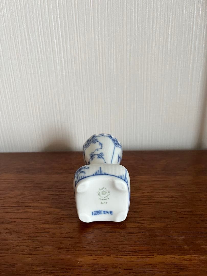 ロイヤルコペンハーゲン ブルーフルーテッド フルレース　花瓶　フラワーベース