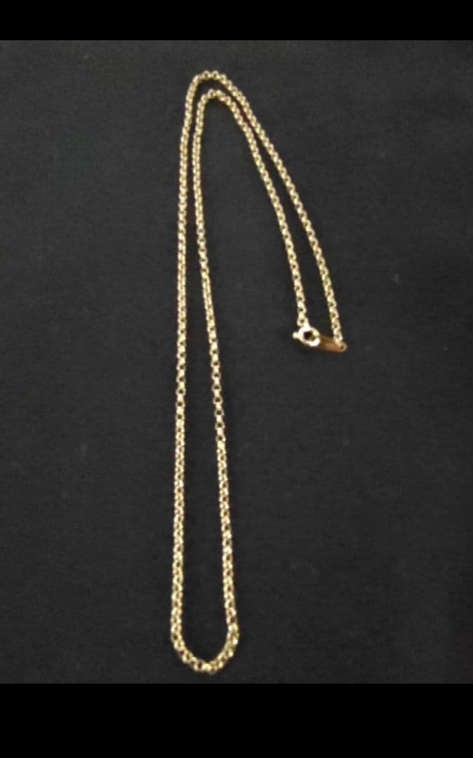 プ*祝様 鑑定済みk18ネックレスチェーン刻印あり