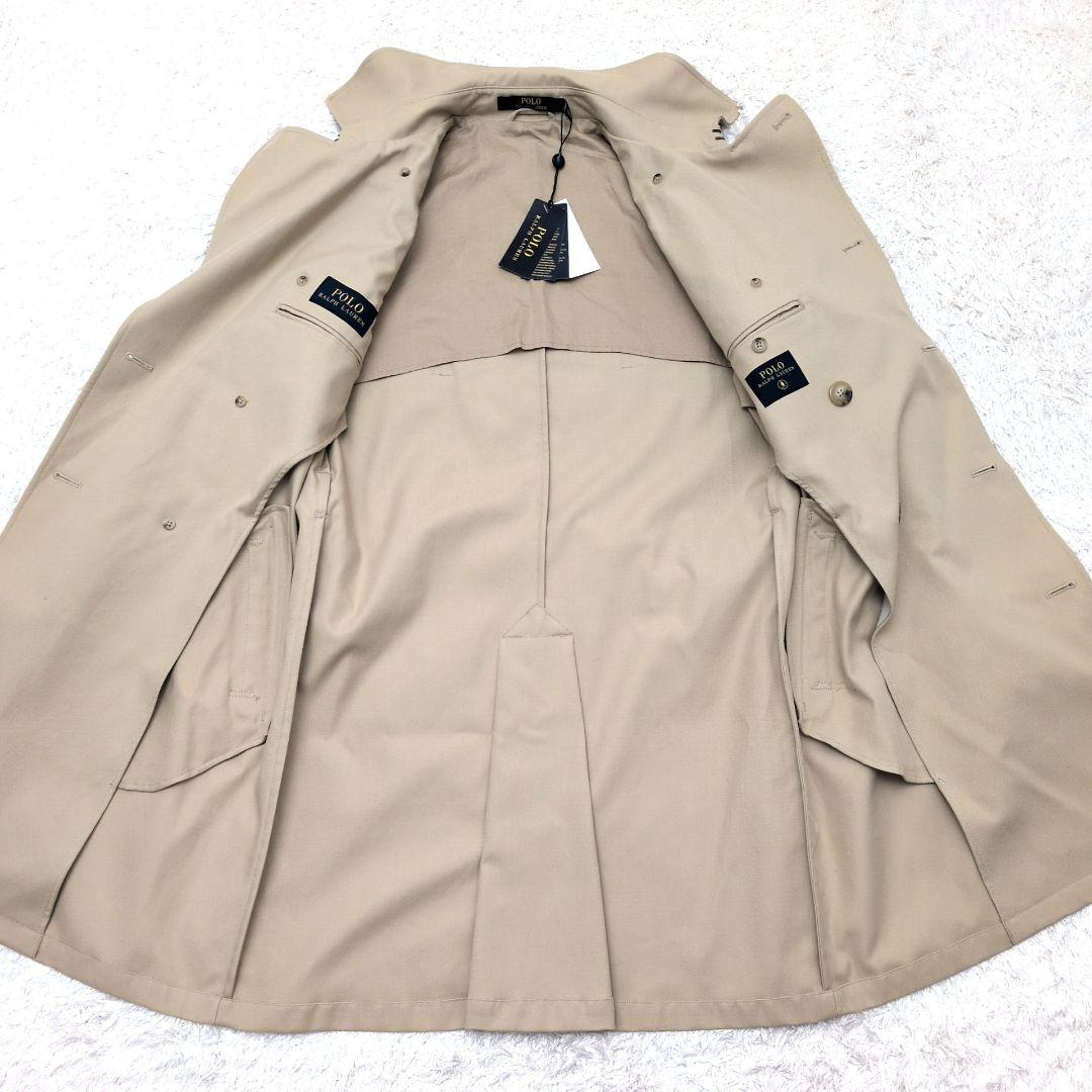 【未使用 タグ付き】ポロラルフローレン　トレンチコート　ロング丈　ベルト　M