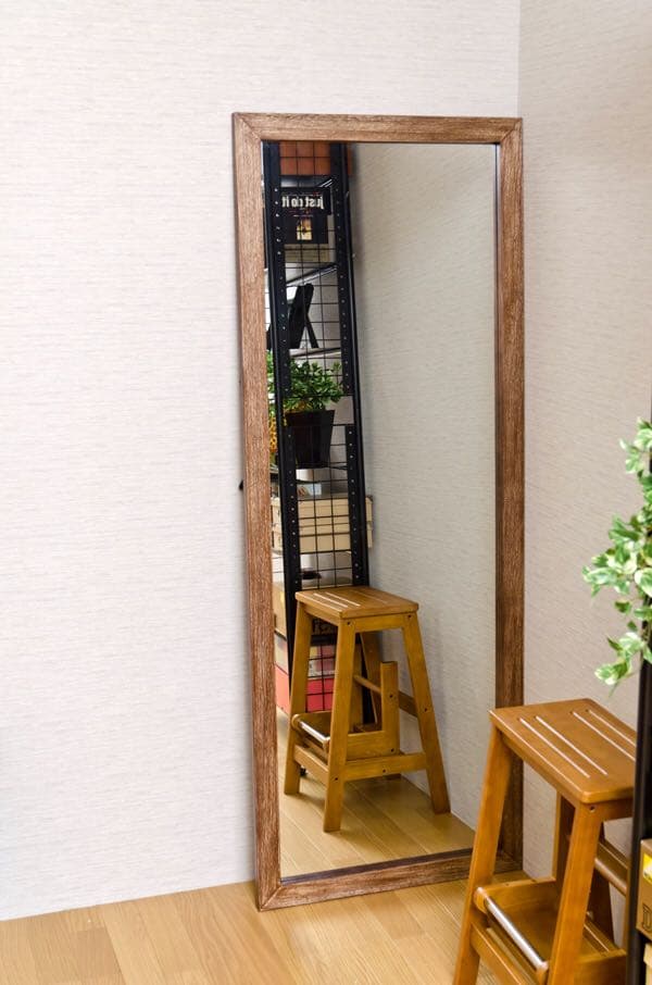 スタンドミラー MANO アンティークジャンボミラー BR