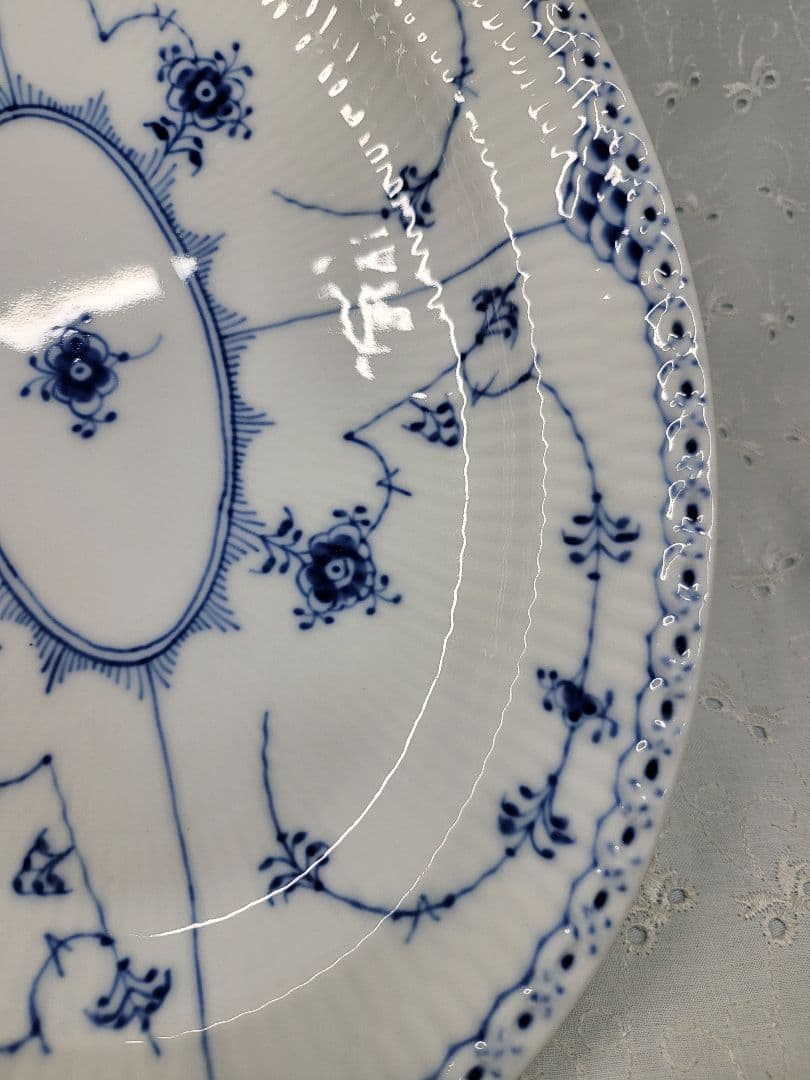 ロイヤルコペンハーゲン ブルーフルーテッド オーバルプレート 30 皿