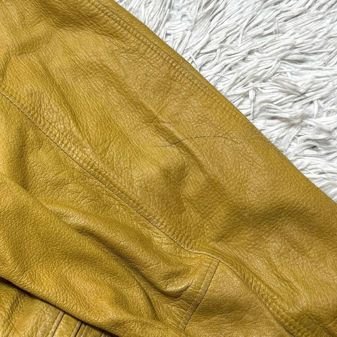 80s ~ 90s vintage ドイツ製 鹿革 短丈 レザージャケット