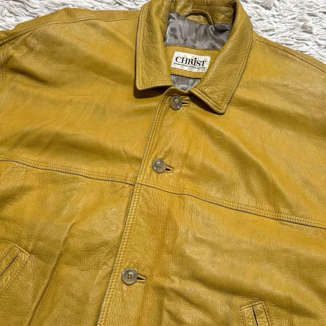 80s ~ 90s vintage ドイツ製 鹿革 短丈 レザージャケット