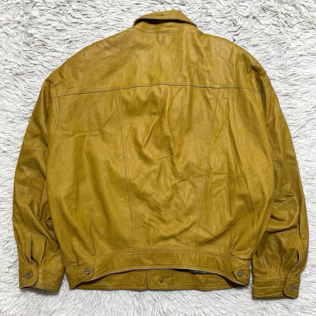 80s ~ 90s vintage ドイツ製 鹿革 短丈 レザージャケット