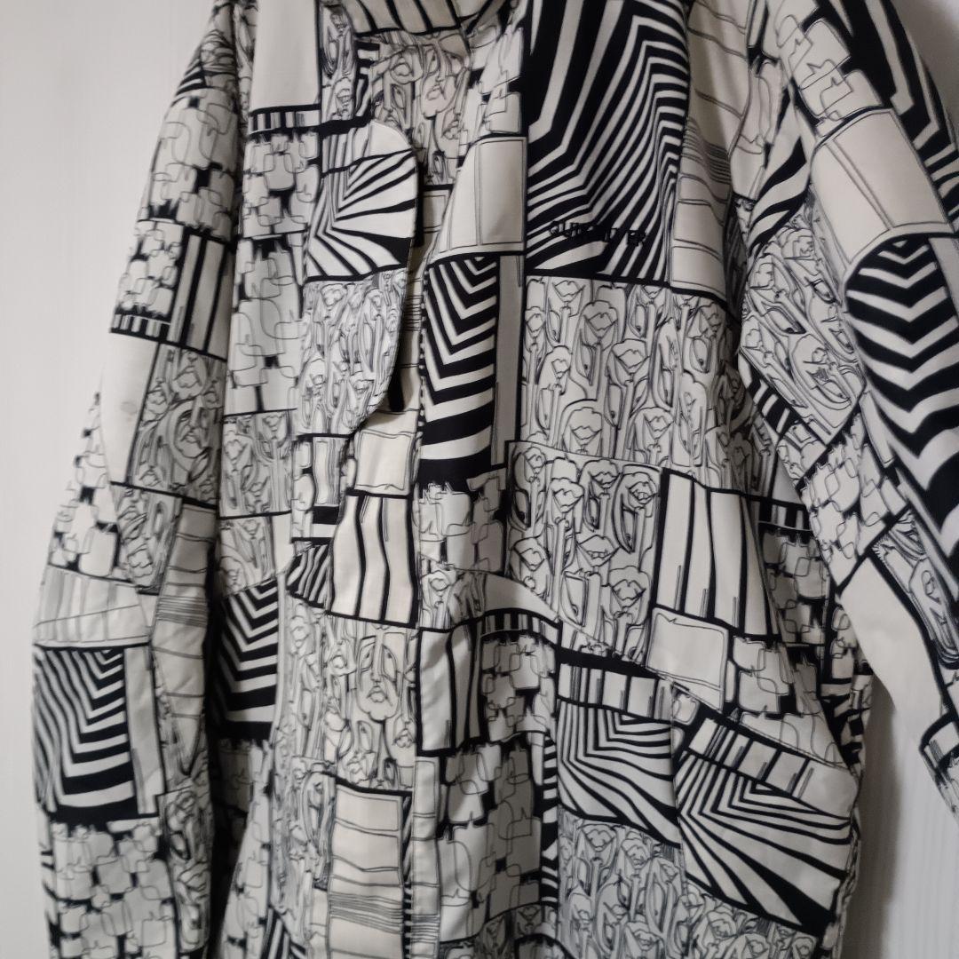 クイックシルバー　 ウェア　スノボー　上下セット　L　柄　ベージュ　白　黒