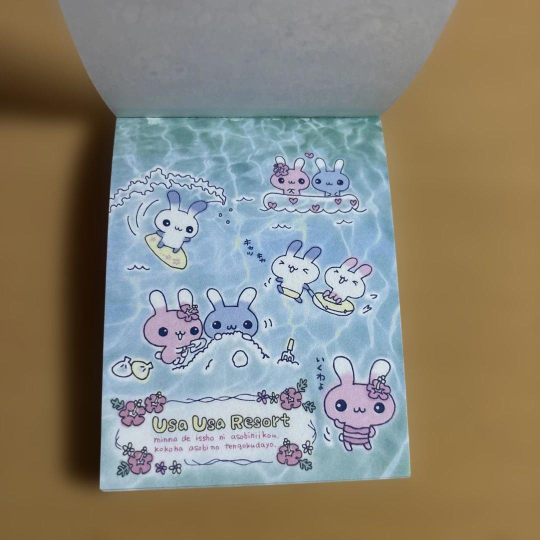 サンエックス　メモ帳　平成レトロ　平成女児　ウサウサリゾート