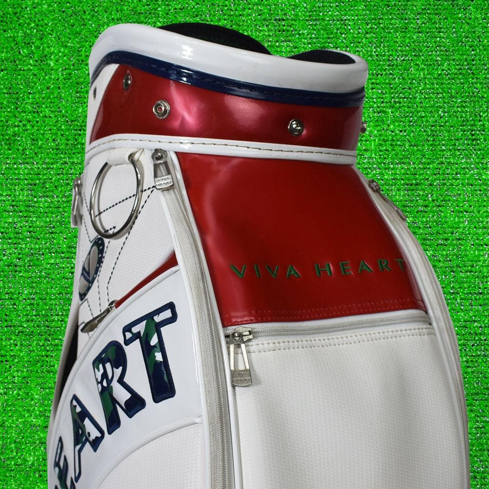 ＶＩＶＡ ＨＥＡＲＴ ゴルフ キャディバッグ９型【ホワイト】美品！