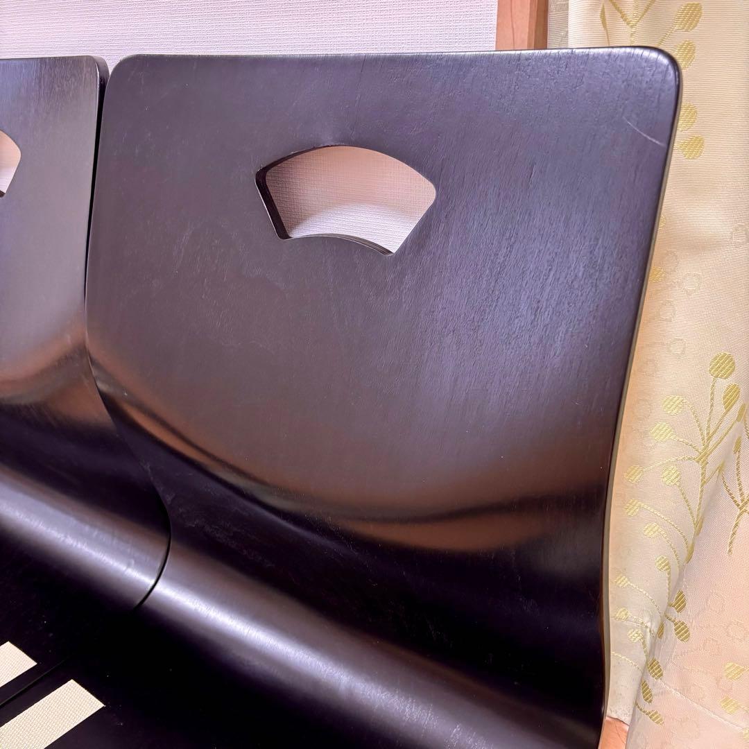 【未使用品】木製 曲げ木 和座椅子 座椅子 3脚セット和室 旅館