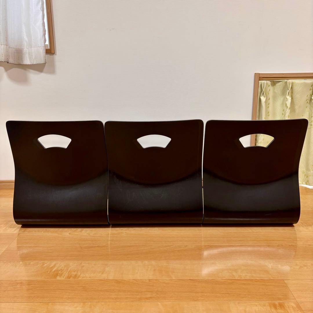 【未使用品】木製 曲げ木 和座椅子 座椅子 3脚セット和室 旅館