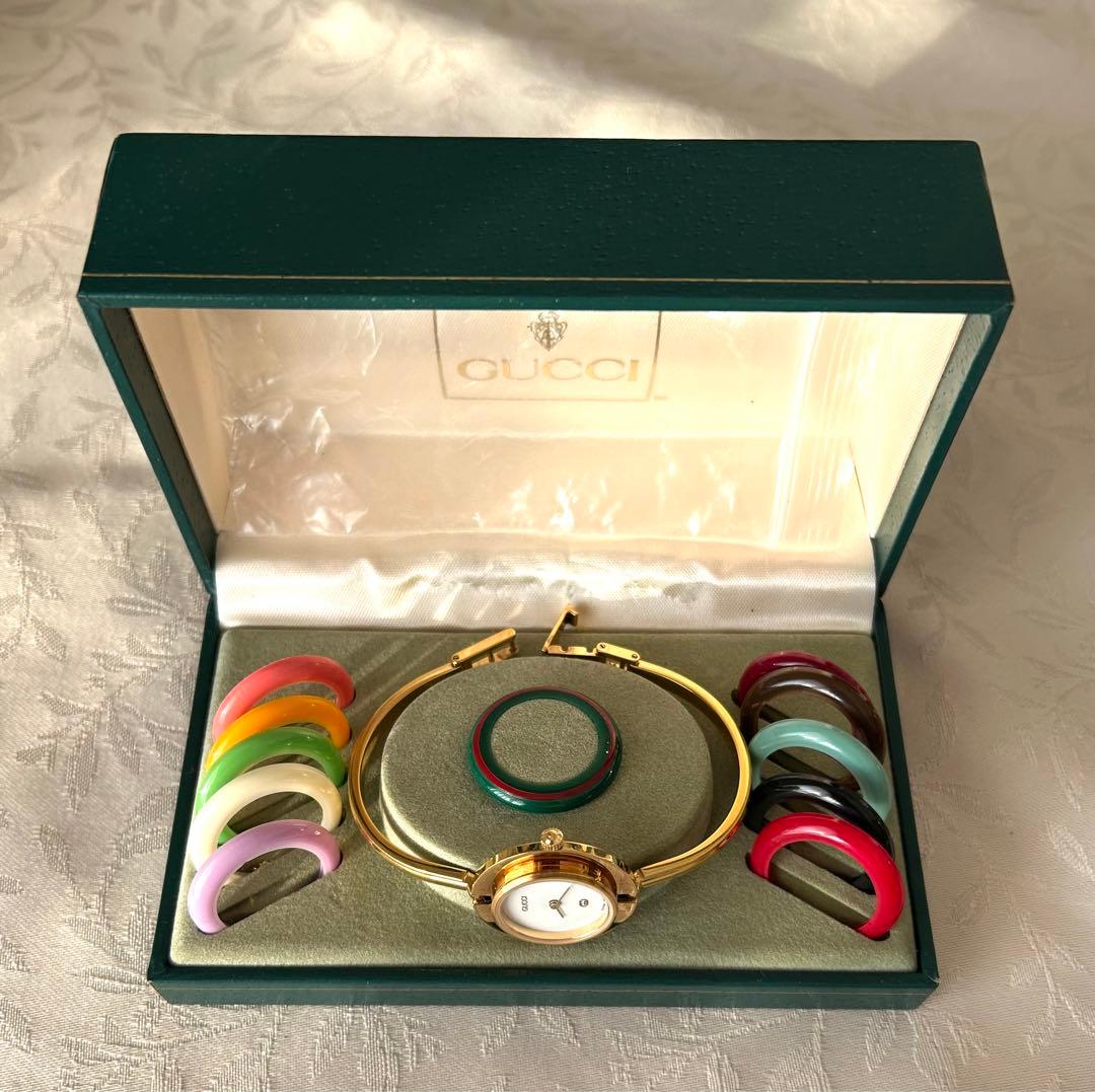 GUCCI チェンジベゼル　クォーツ腕時計