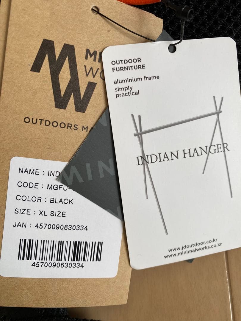 MINIMAL WORKS INDIAN HANGER XL AS2OVセット