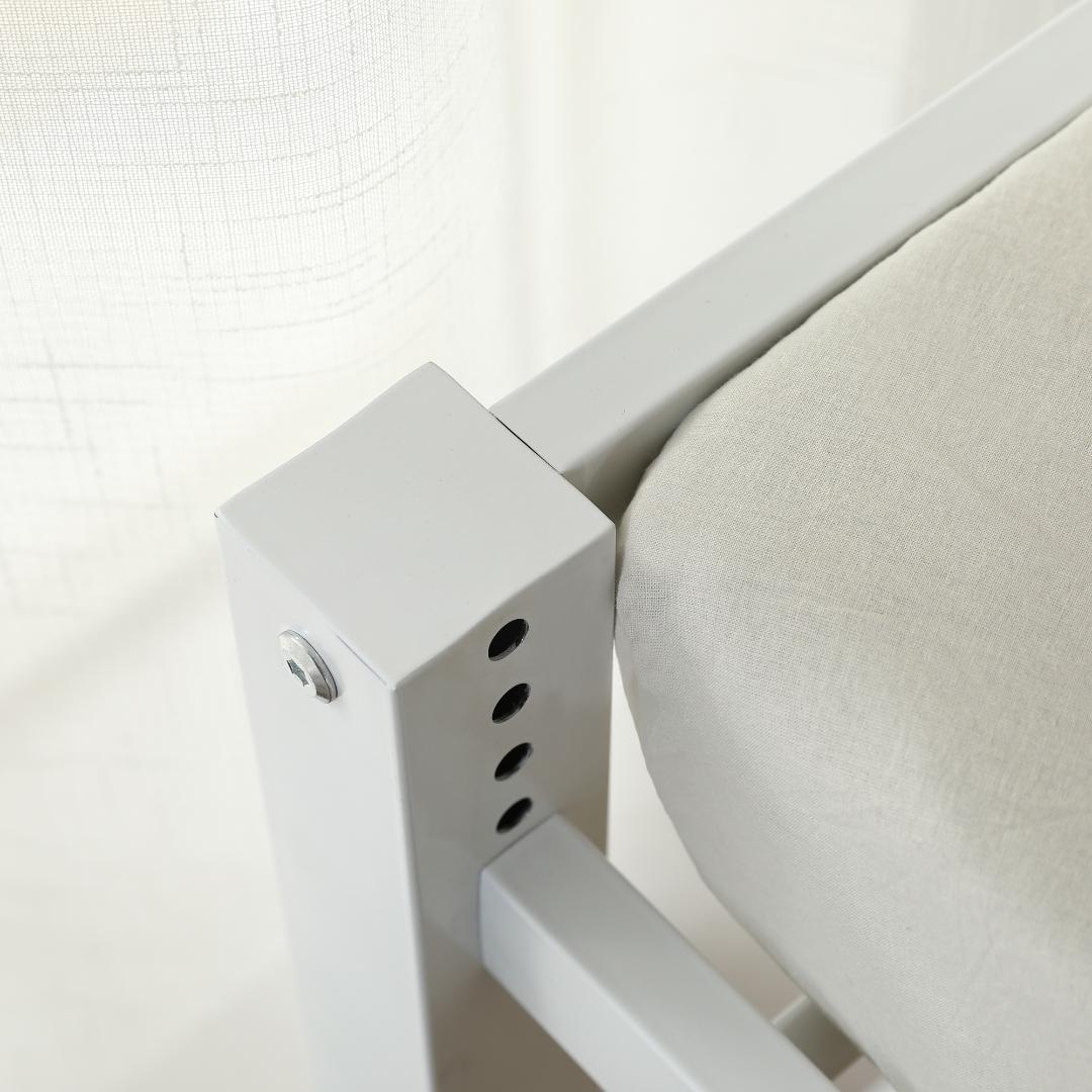 限定価格！ロフトベッド【高さ90CMｘSD・セミダブル】高さ調整可能 WHITE