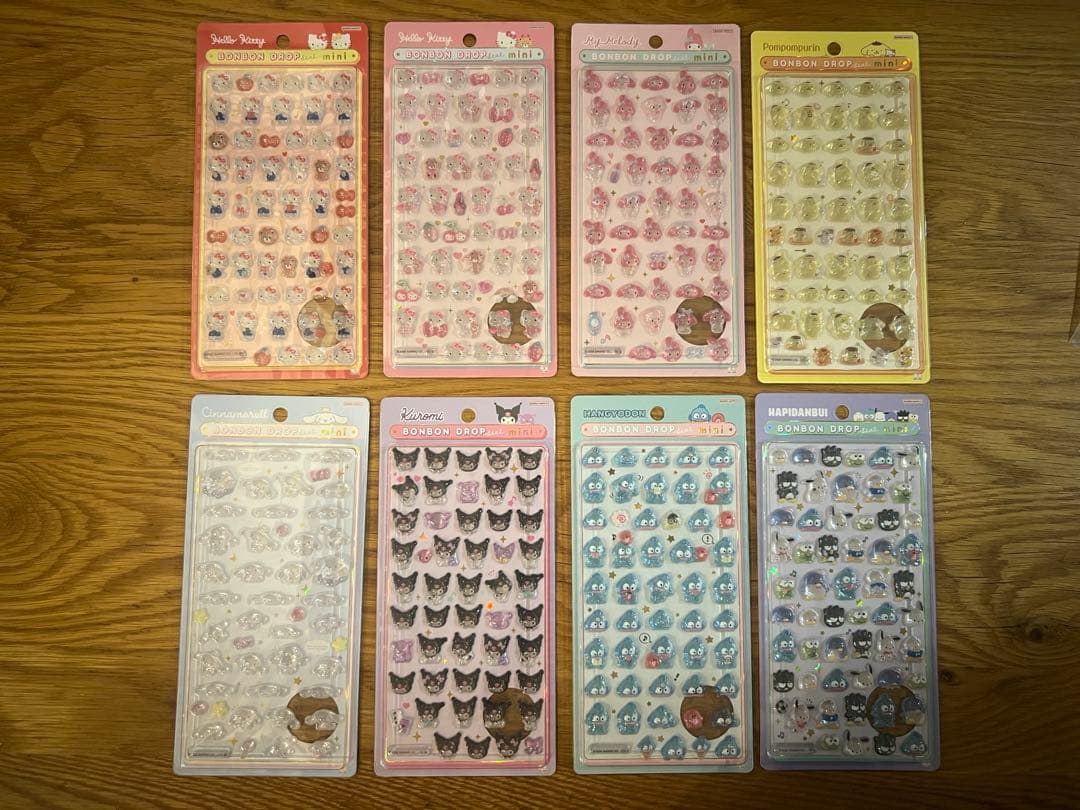 サンリオ　mini ミニ　ボンボンドロップシール