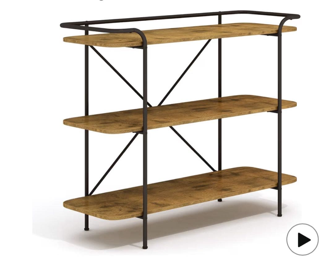 木製ラック 3段式 オープンシェルフ