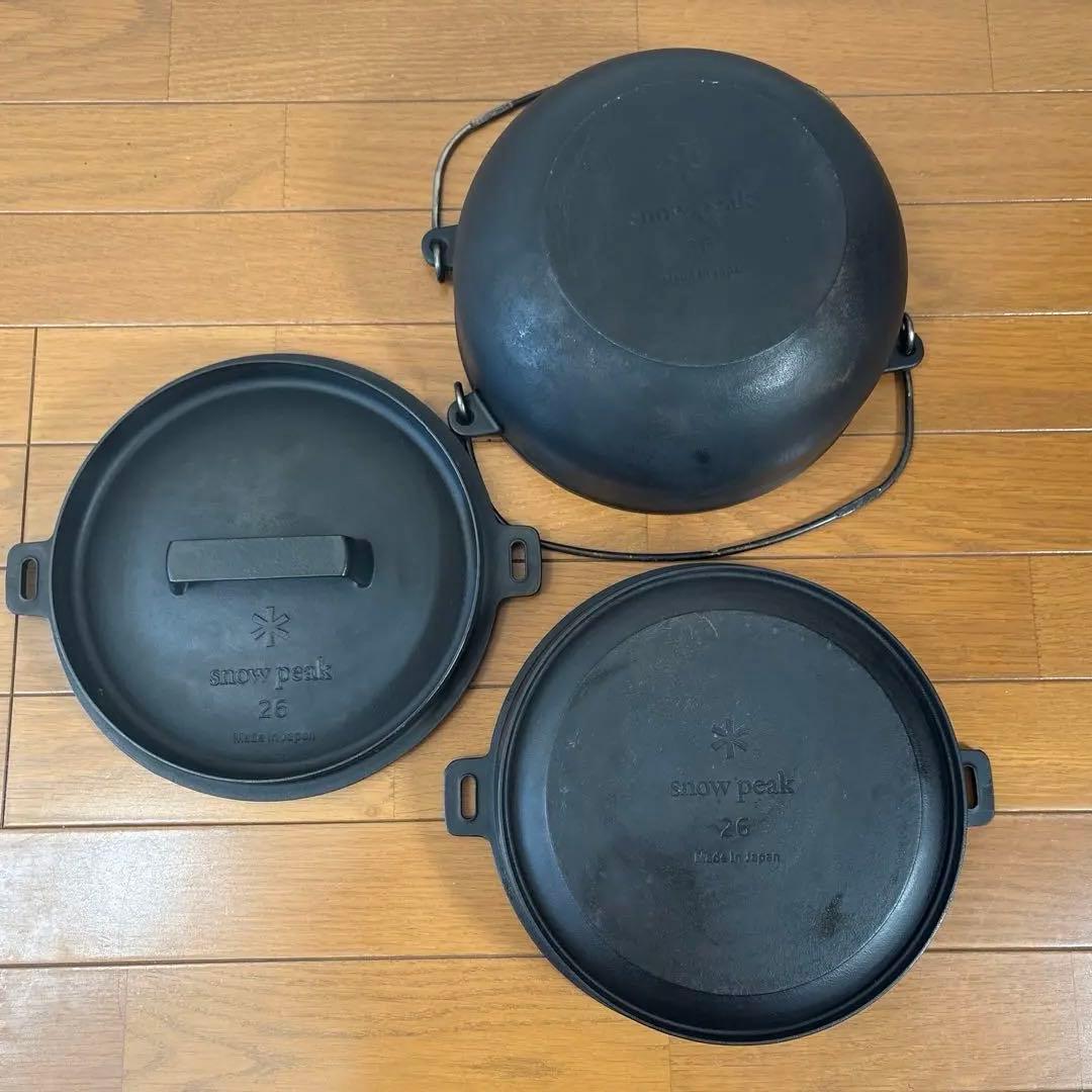 スノーピーク 和鉄ダッチオーブン 26cm ラフターPro 収納ケース付き
