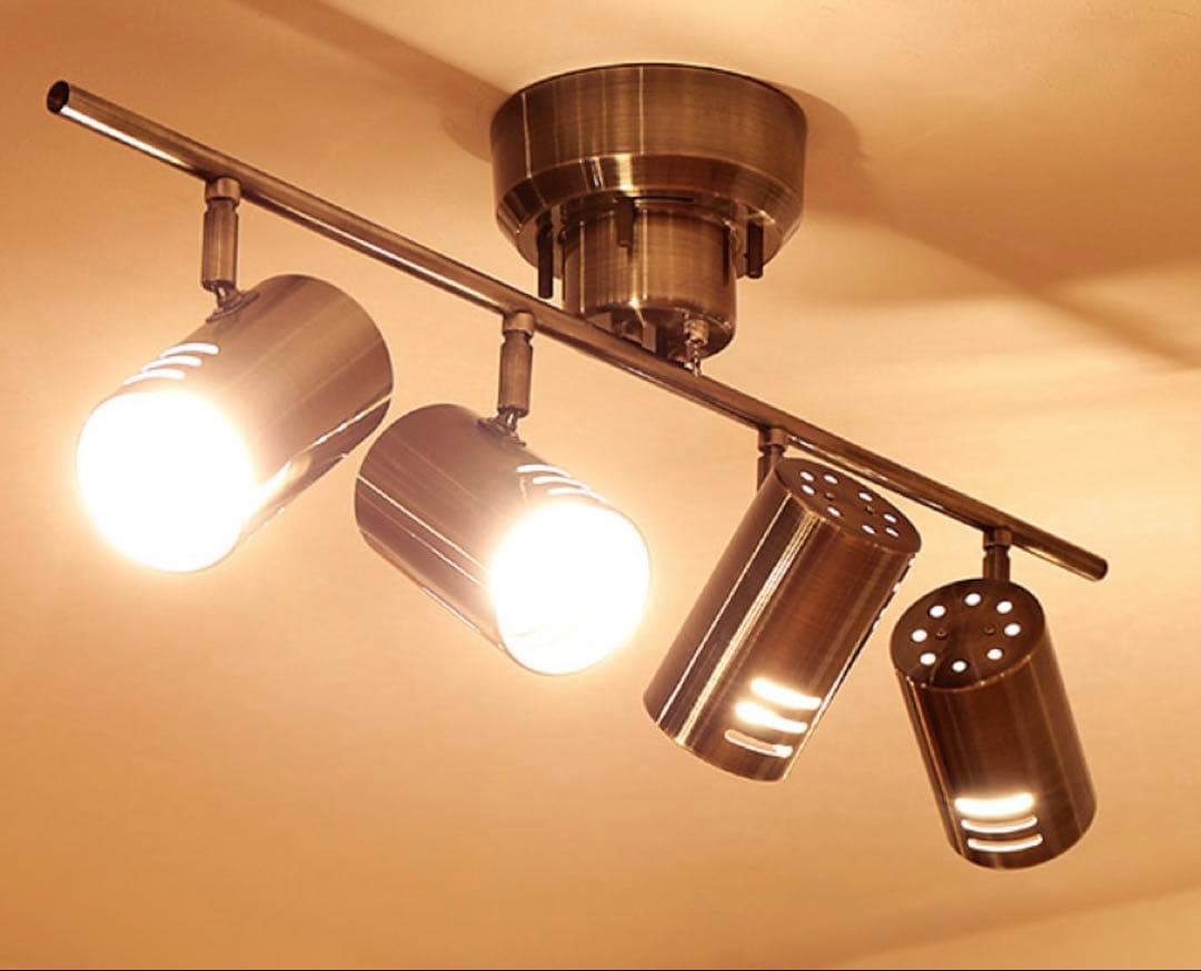 シルバー シーリングライト 4灯