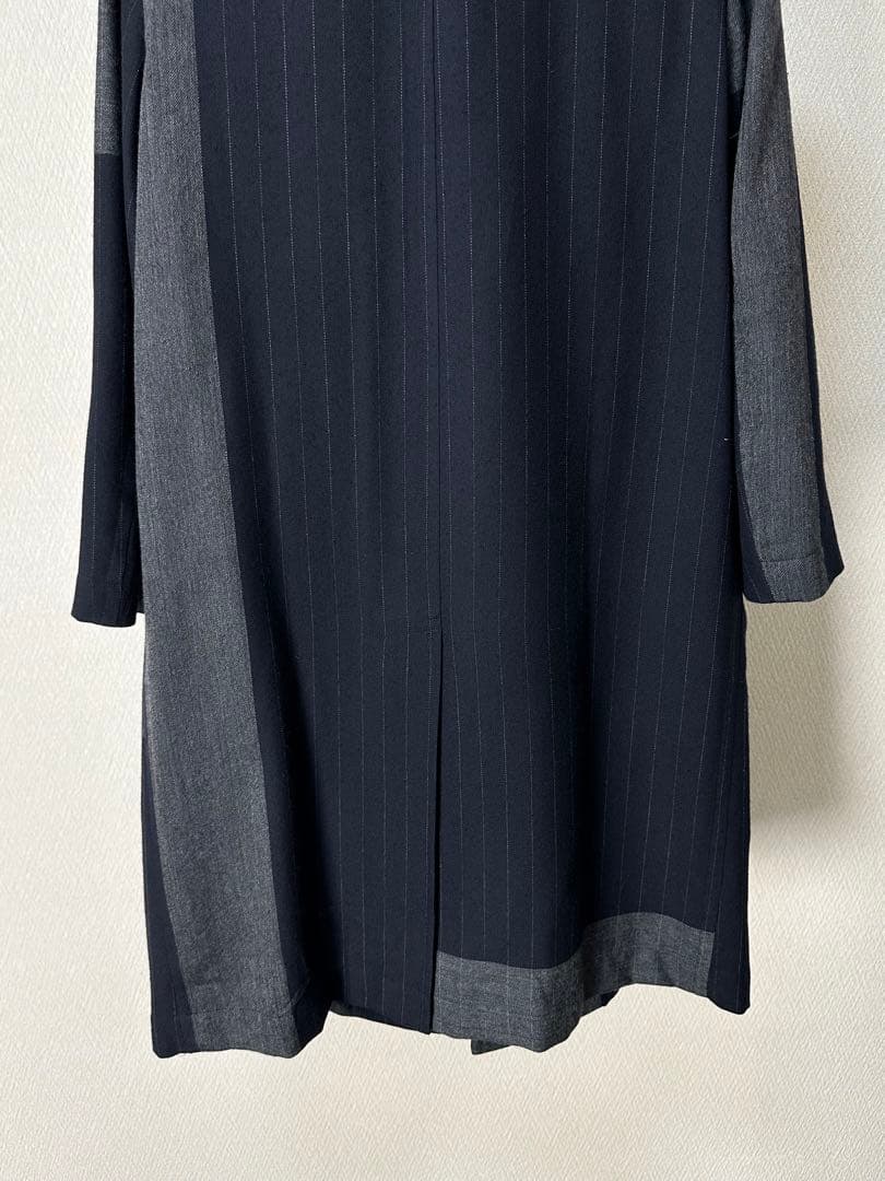 コムデギャルソン 03aw リボン装飾 切り替えステンカラーコート