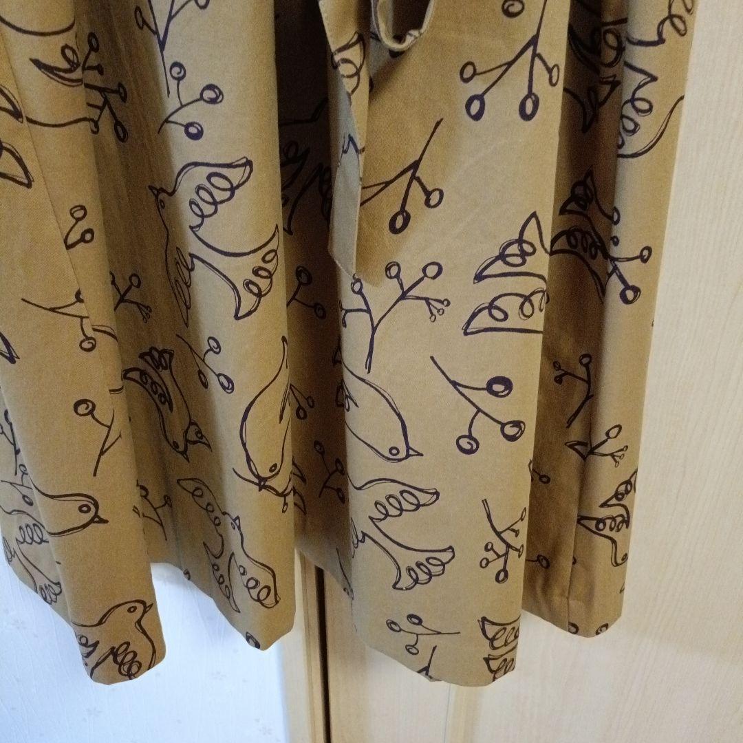 Jocomomola 鳥柄ロングコート