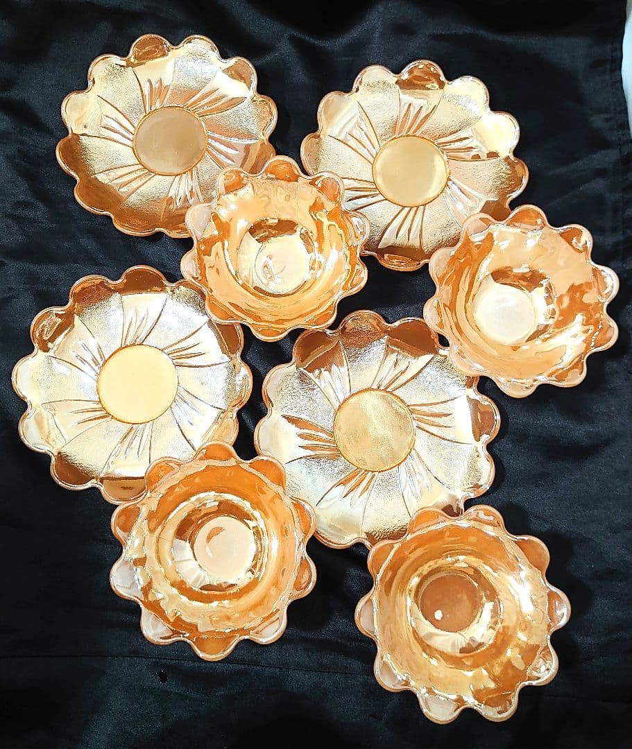 ファイヤーキング ピーチラスター パーティデザートボウル&プレート 4つ