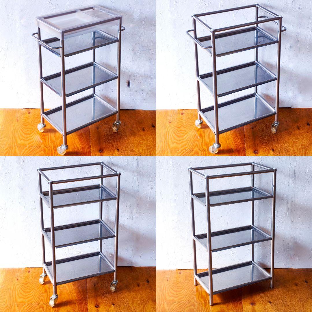 OLD IKEA　ステンレス　シェルフ　ラック　ワゴン　4WAY　オールドイケア