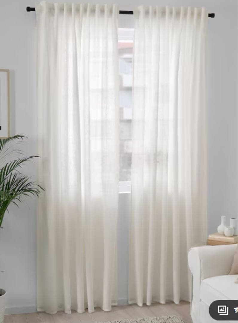 DYTG ディトーグ カーテン, ホワイト　四個セット