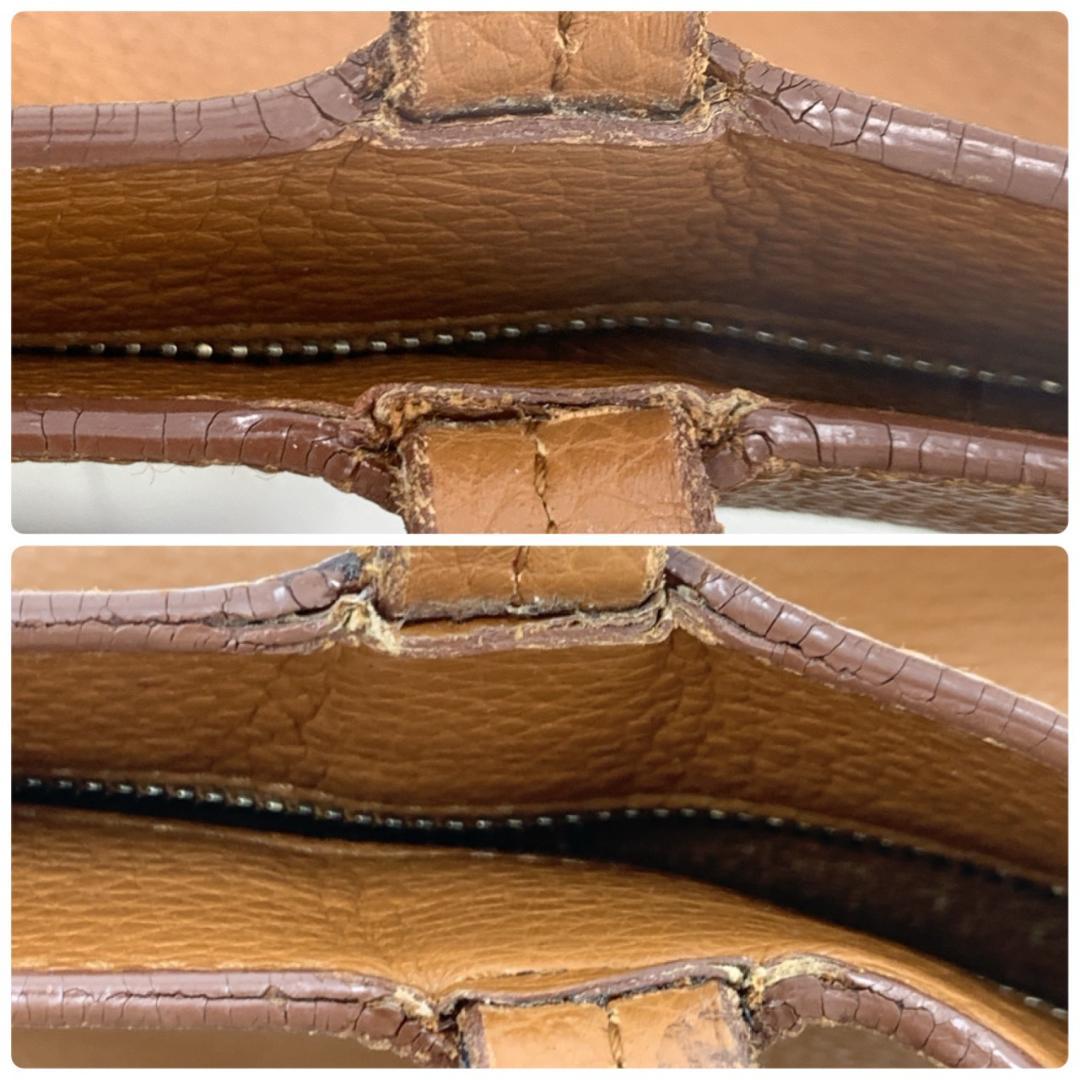 サルヴァトーレフェラガモ ダブルガンチーニ トートバッグ シボレザー ブラウン