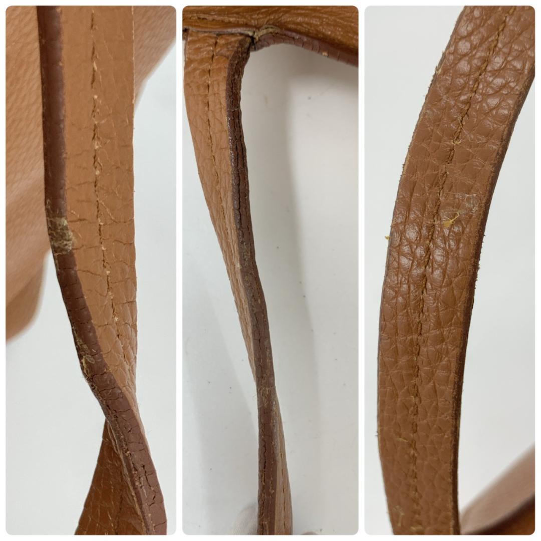 サルヴァトーレフェラガモ ダブルガンチーニ トートバッグ シボレザー ブラウン