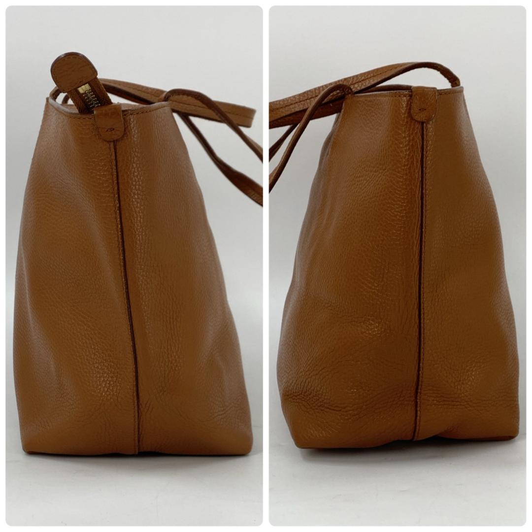 サルヴァトーレフェラガモ ダブルガンチーニ トートバッグ シボレザー ブラウン