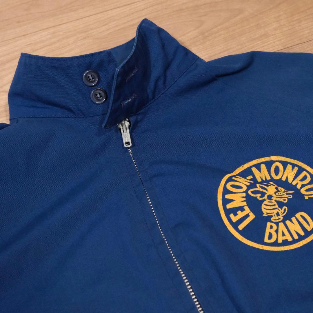 ダ*ー様 80s スウィングトップ ジャケット 両面プリント ネイビー Mサイズ