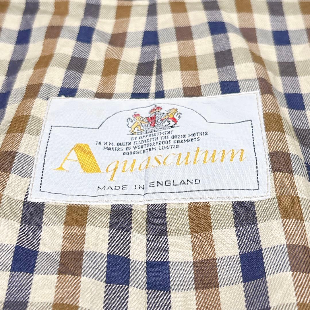 ほぼ未使用✨　アクアスキュータム　トレンチコート　ネイビー　44 XXXL
