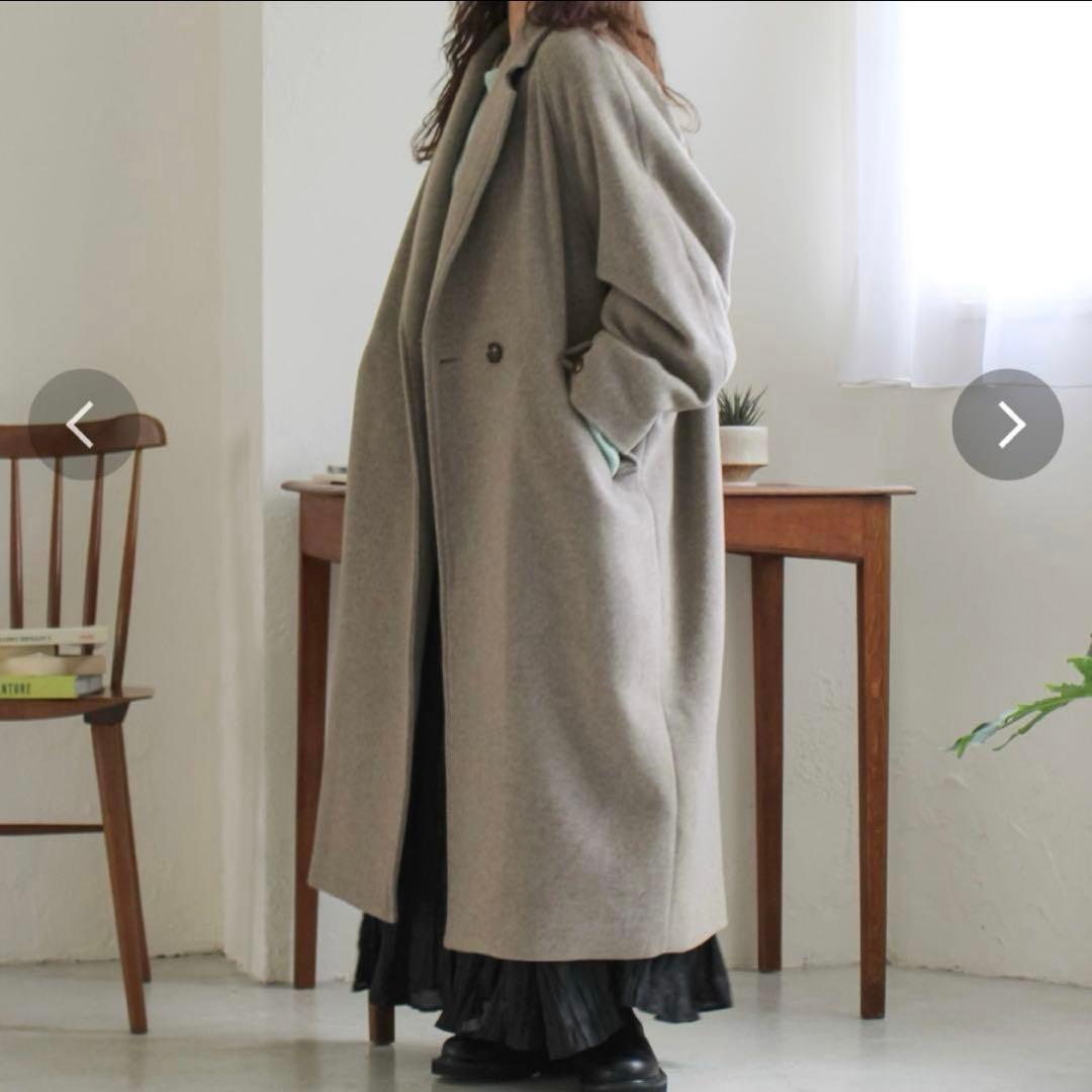 未使用/ルーズシルエットチェスターコート/ungrid/グレー