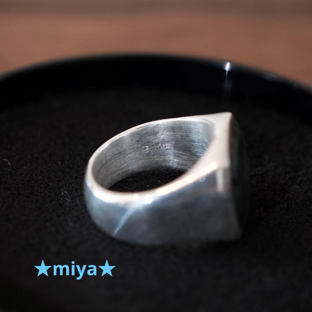 アクセサリー TOMWOOD / Cushion Green Marble Ring / 50