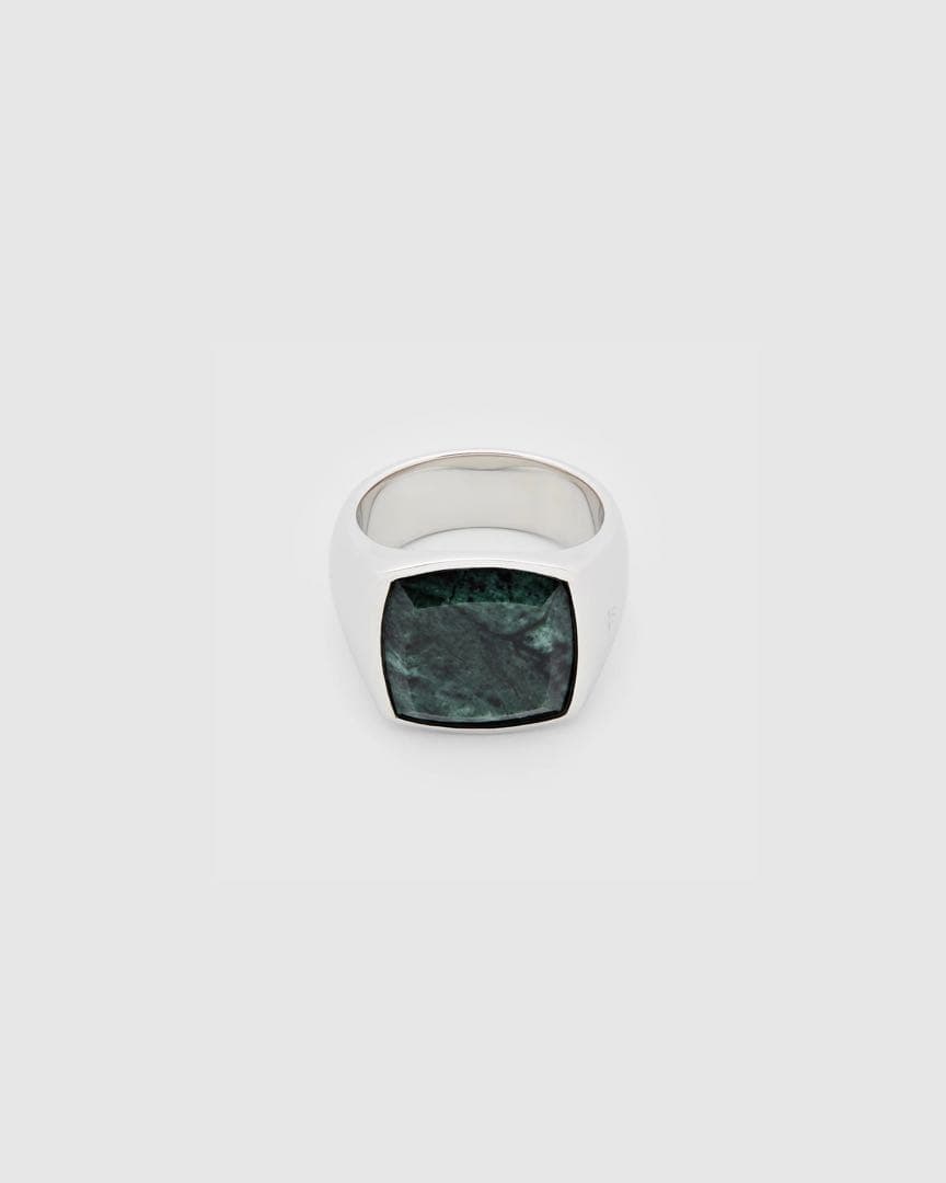 アクセサリー TOMWOOD / Cushion Green Marble Ring / 50