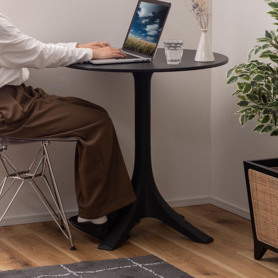 東谷 カフェテーブル CL-490BK 481