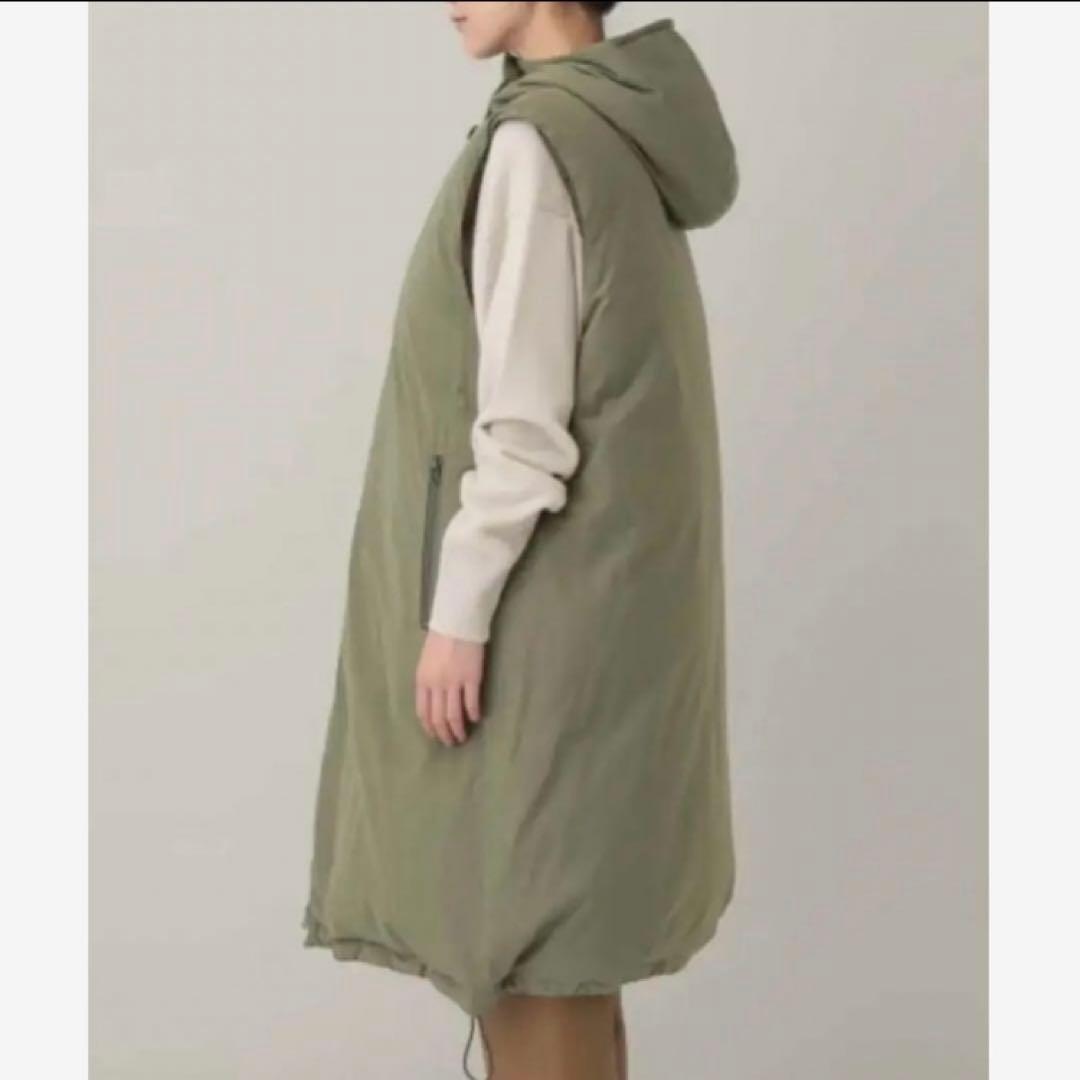 Curensology &RC ロング ダウンベスト カレンソロジー　カーキ