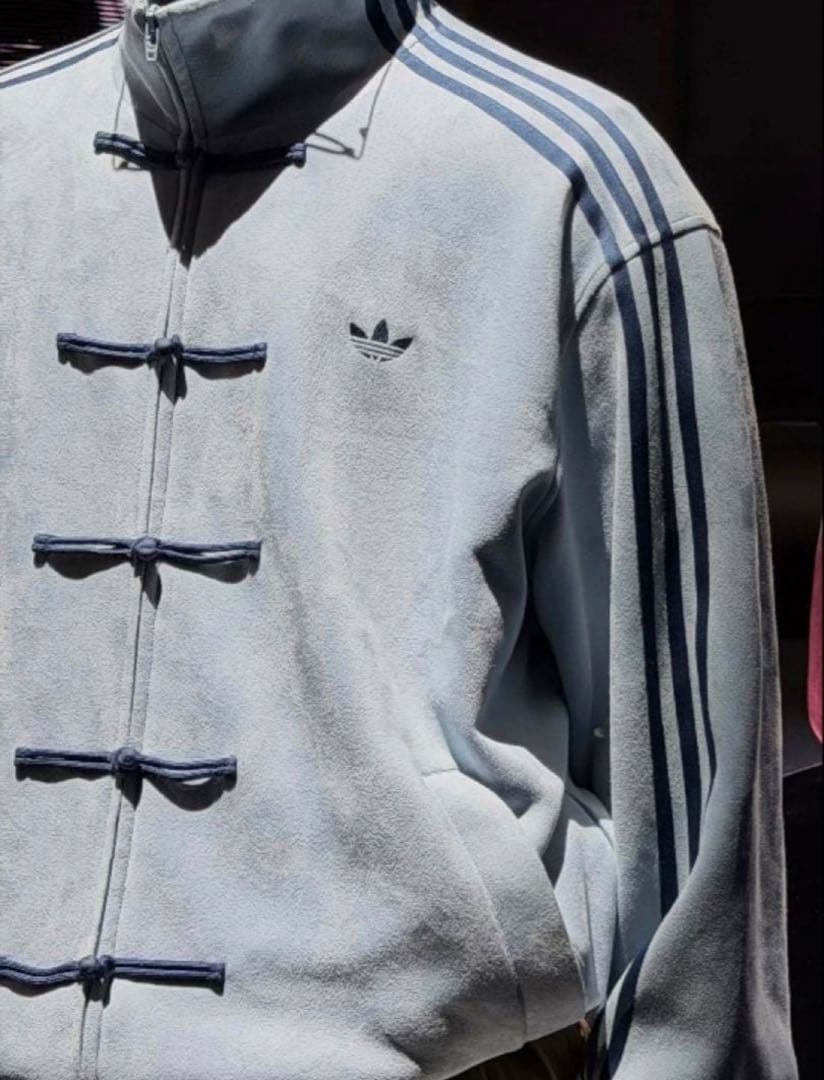 海外限定S Adidas CTT ジャケット ライトブルー KT3846