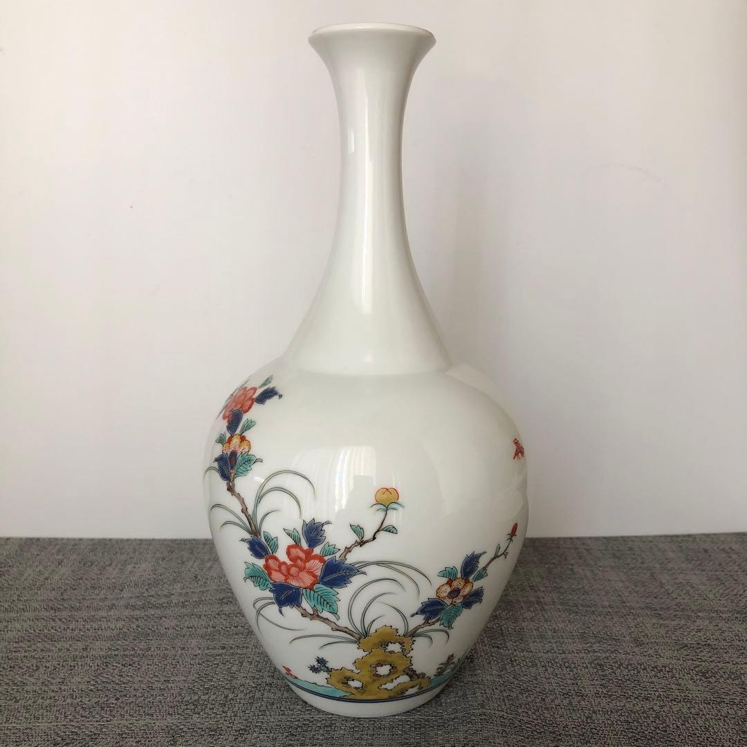 二重渦福　角福　花瓶　柿右衛門