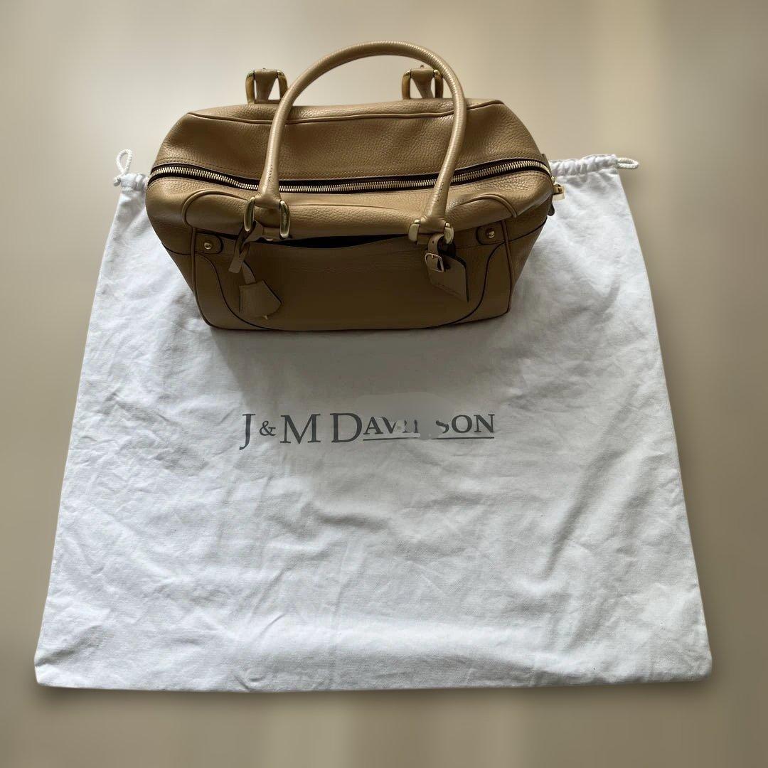J&M DAVIDSON MIA ミア 上質レザー ボストンバッグ 定価26万円