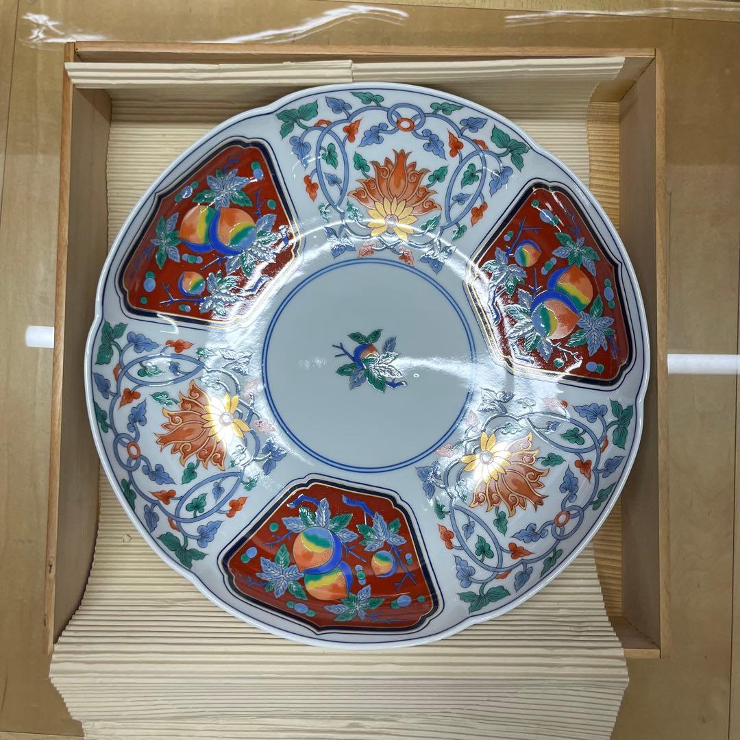 賞美堂本店　有田焼　其泉窯　其泉　盛り皿　新品