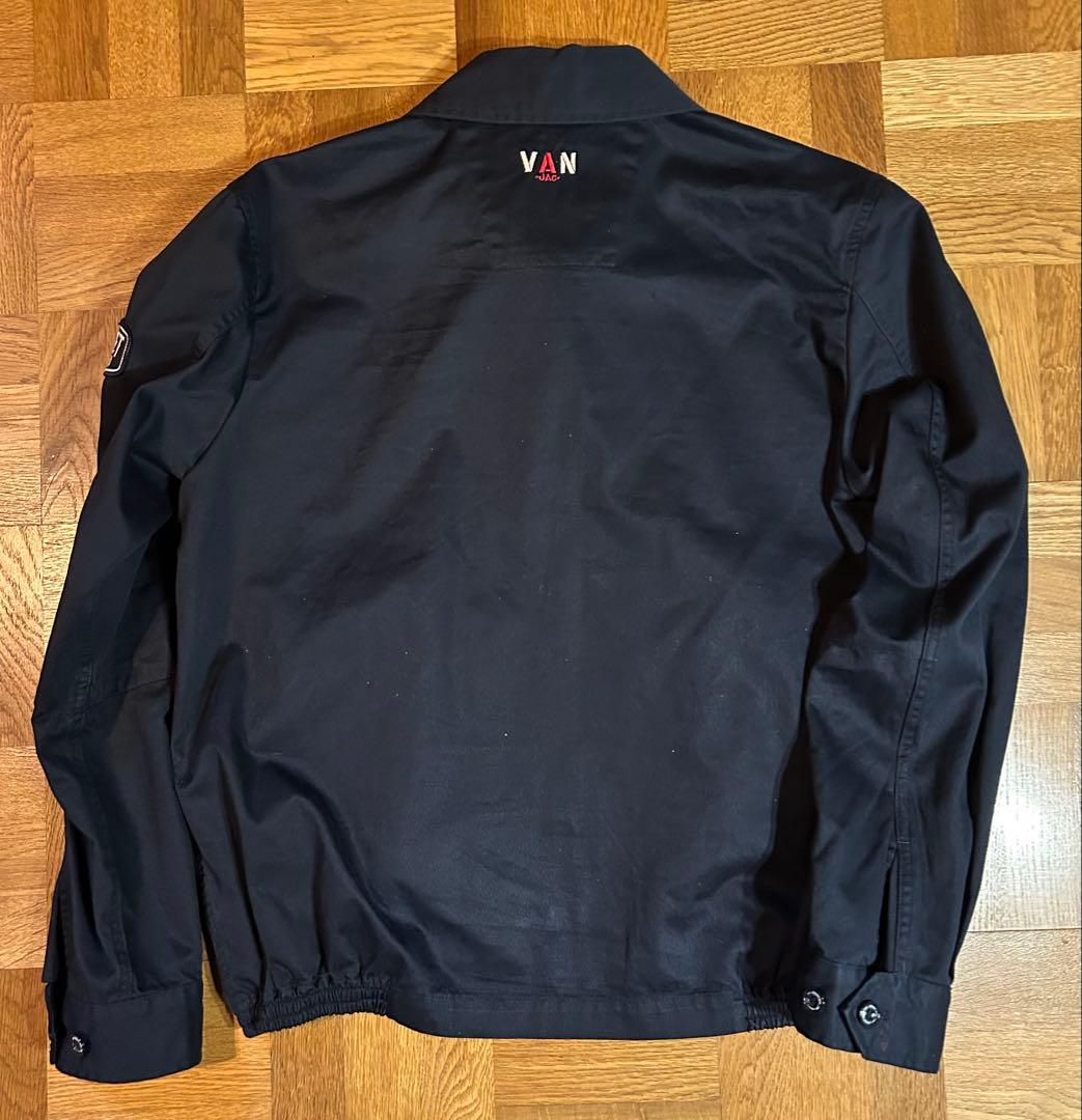 VAN Jac スウィングトップ ウィンドブレーカー 綿100% ネイビー M