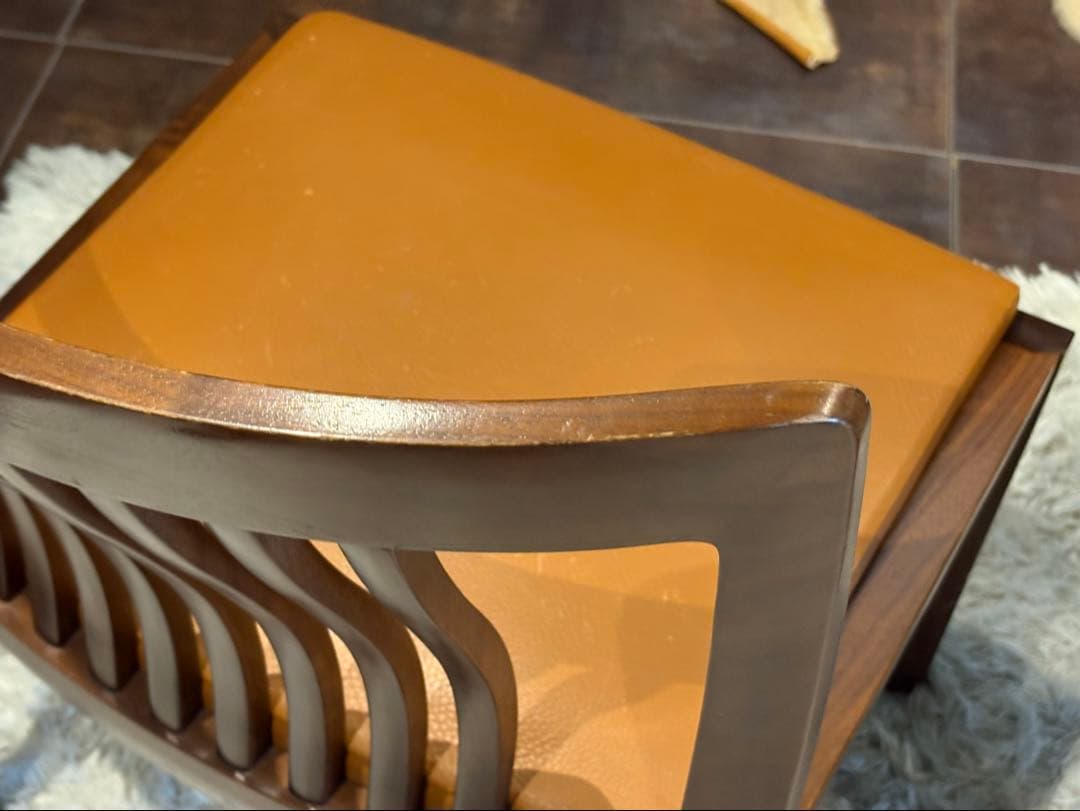 希少　飛騨産業　グリーンレザー　domani ドマーニ　スポークチェア　nG