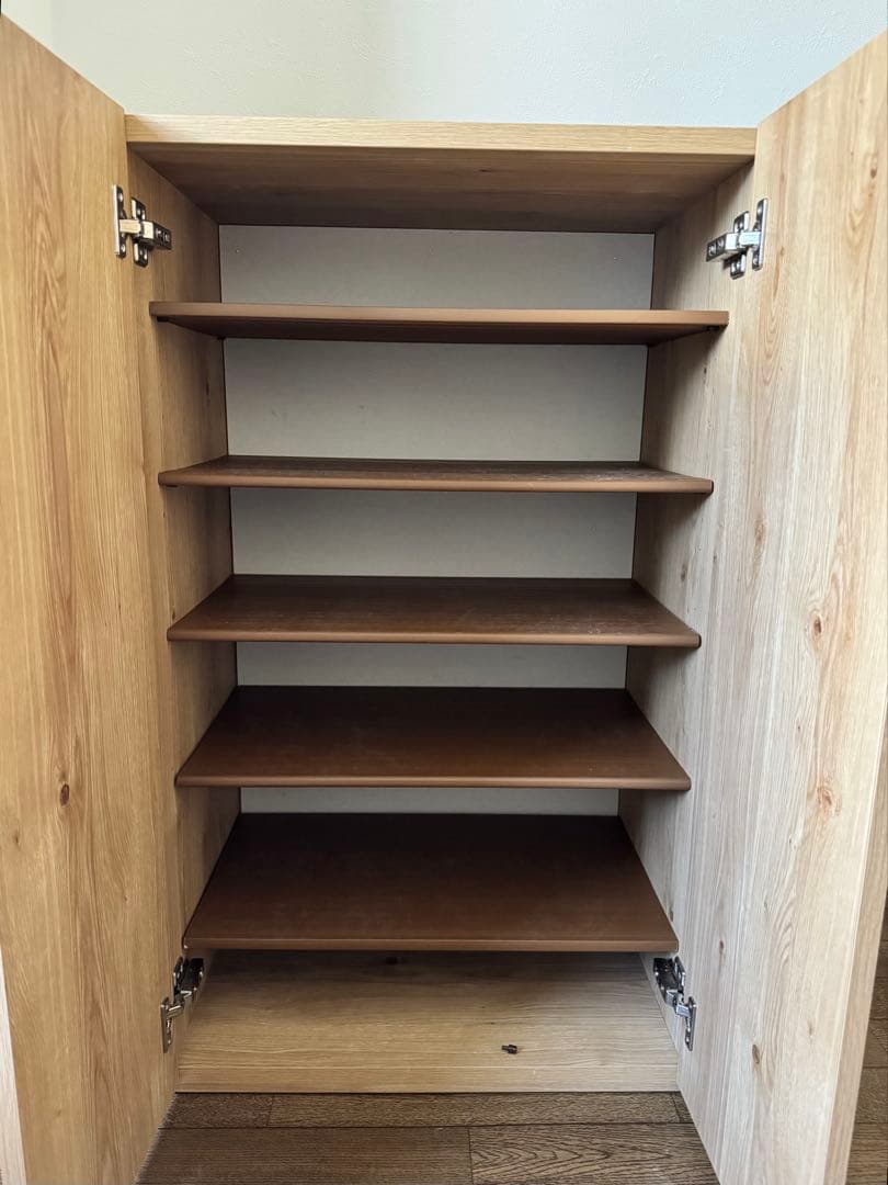 ニトリ　シューズボックス　靴箱　木目調　北欧