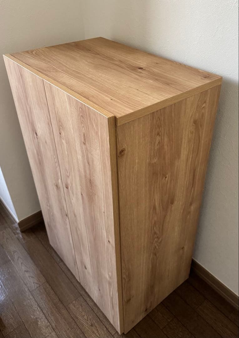 ニトリ　シューズボックス　靴箱　木目調　北欧